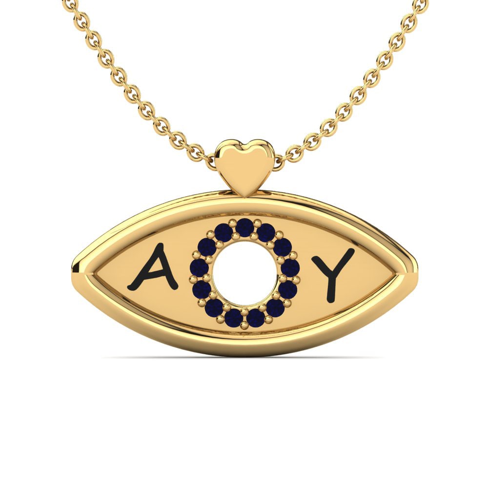 Donker Blauwe Zirkoon Dames Hanger Dairine