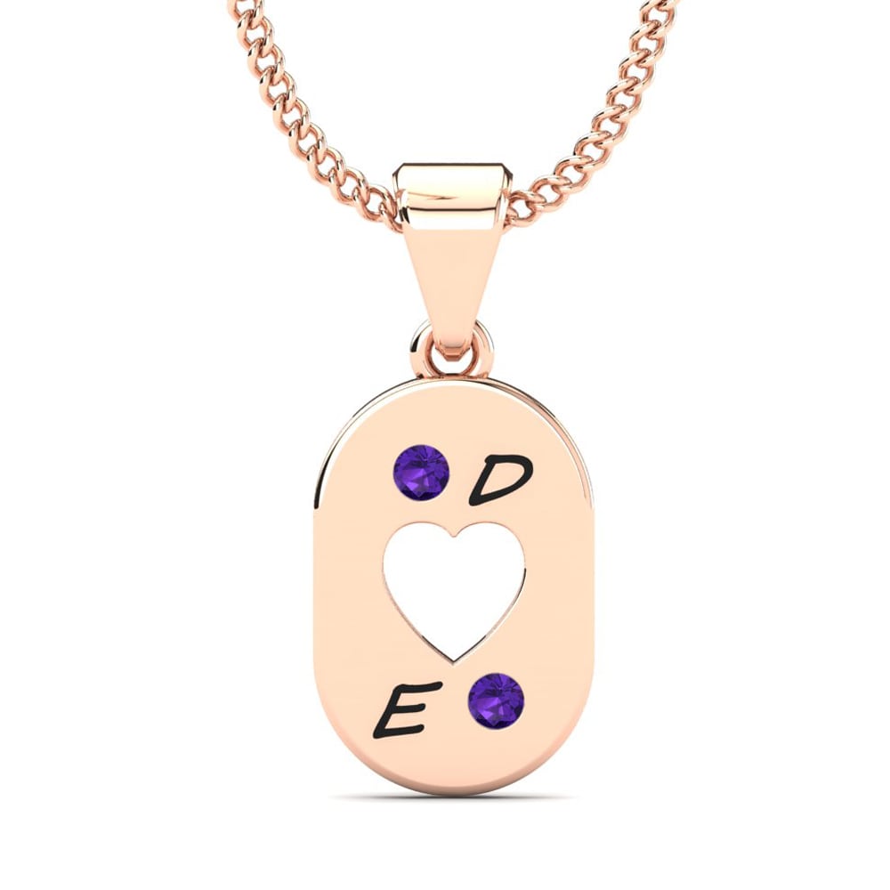 Rotgold 585 Amethyst Damen anhänger Giedrius