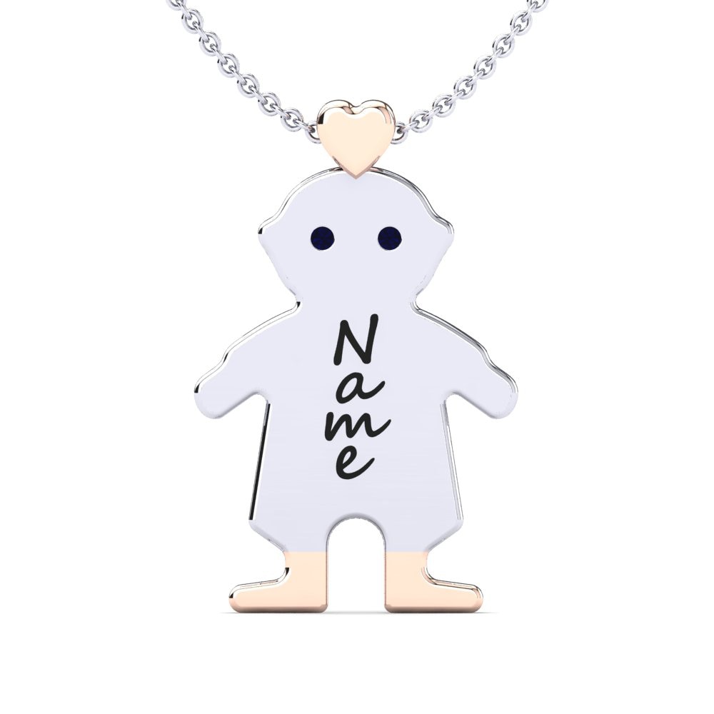 Donker Blauwe Zirkoon Dames Hanger Lacy