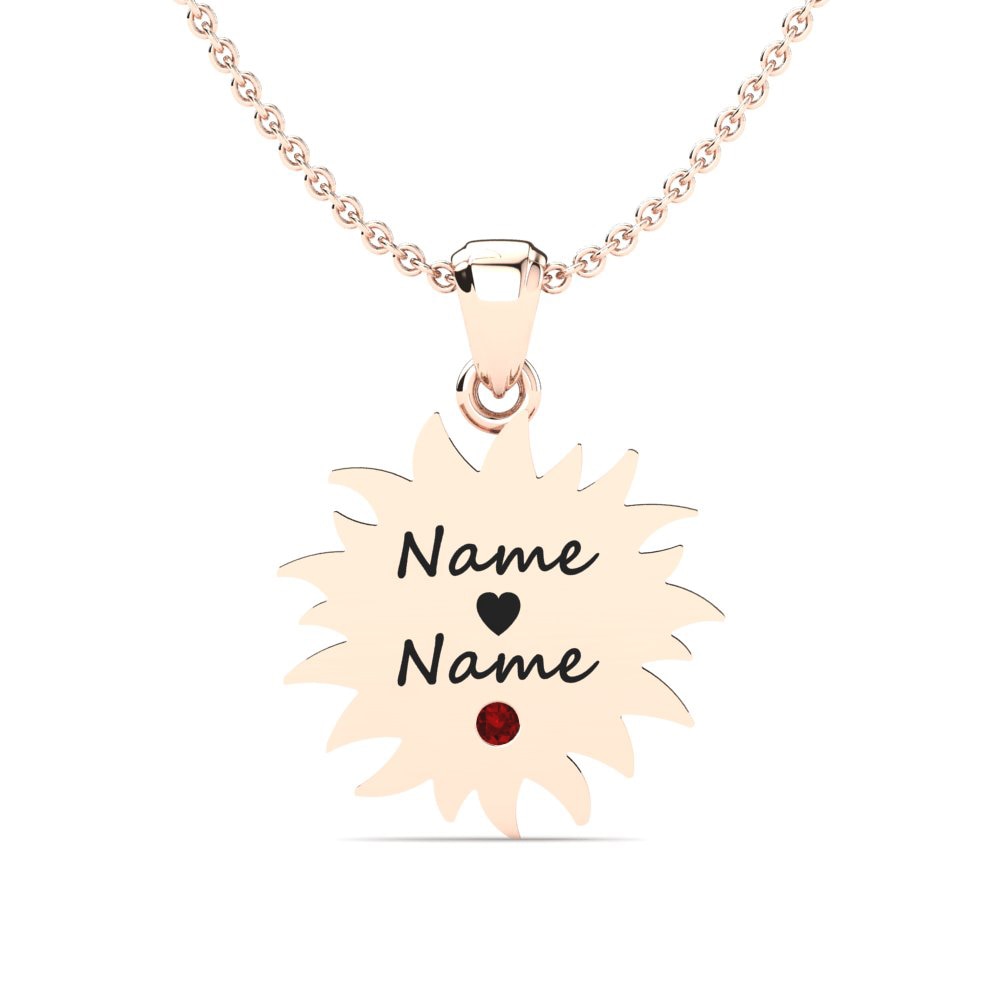 Rotgold 585 Roter Zirkonia Damen anhänger Laine