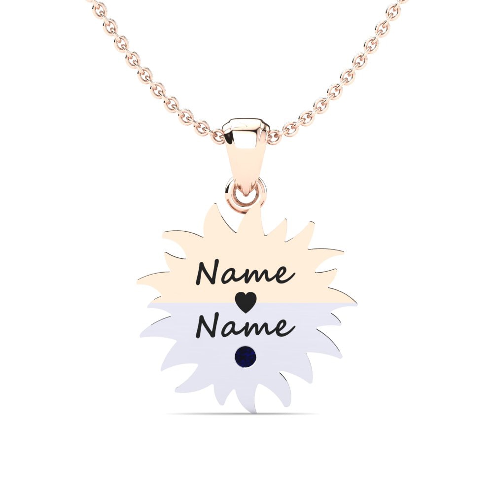 Donker Blauwe Zirkoon Dames Hanger Laine