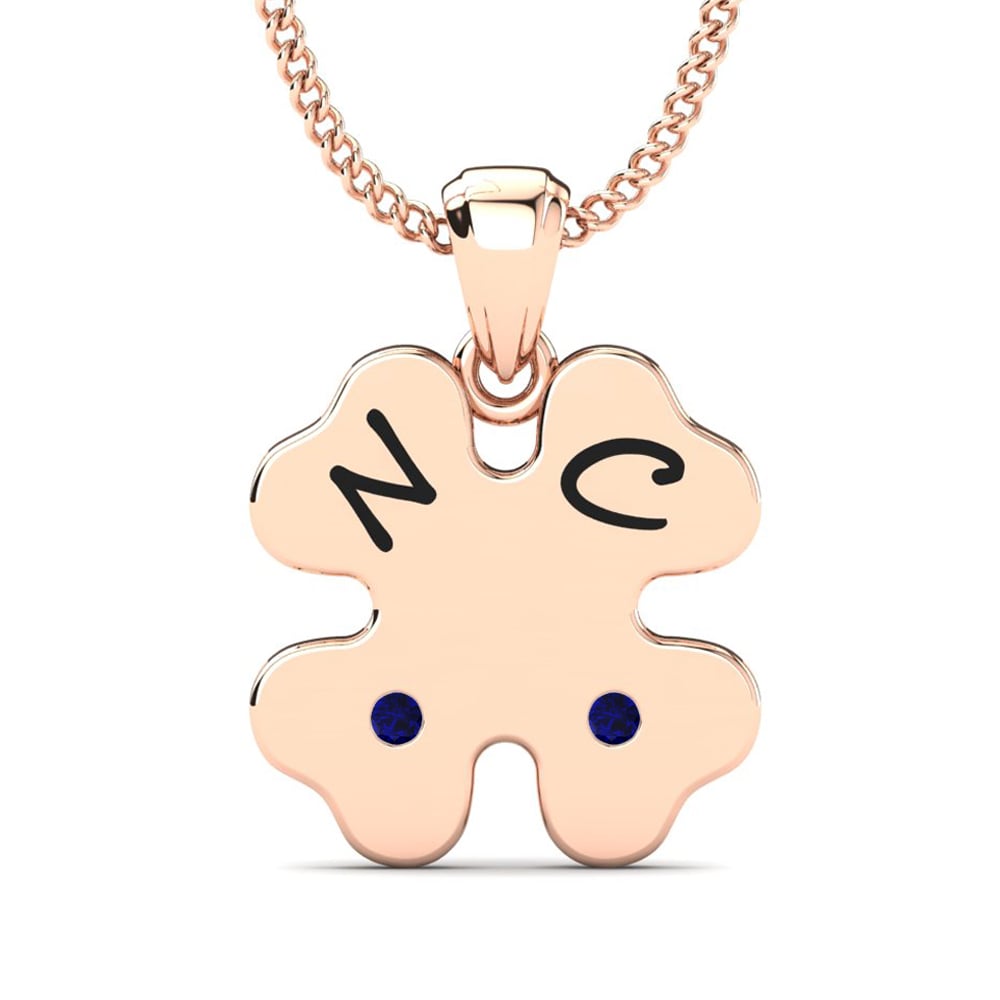 14k Rose Gold Sapphire Women's Pendant Lizandra
