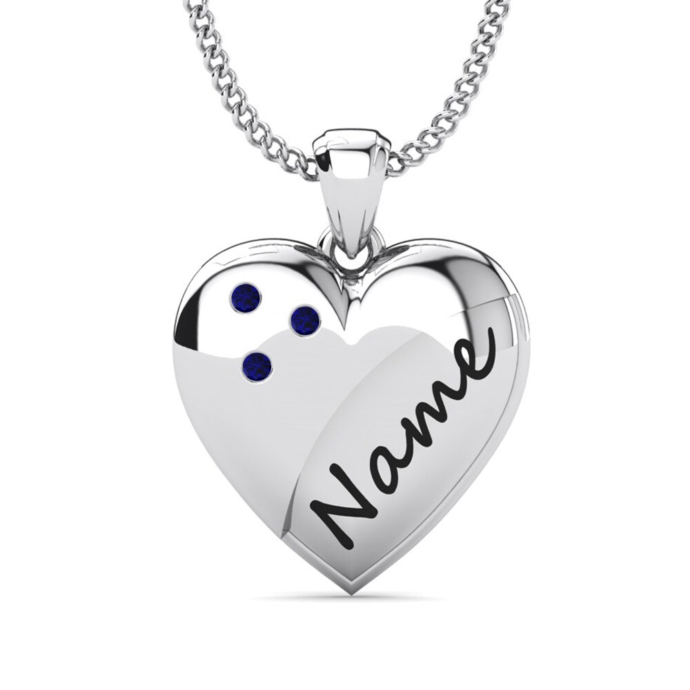 Donker Blauwe Zirkoon Dames Hanger Lodyma