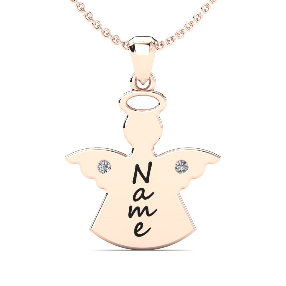 Rotgold 585 Diamant Damen anhänger Lonnie