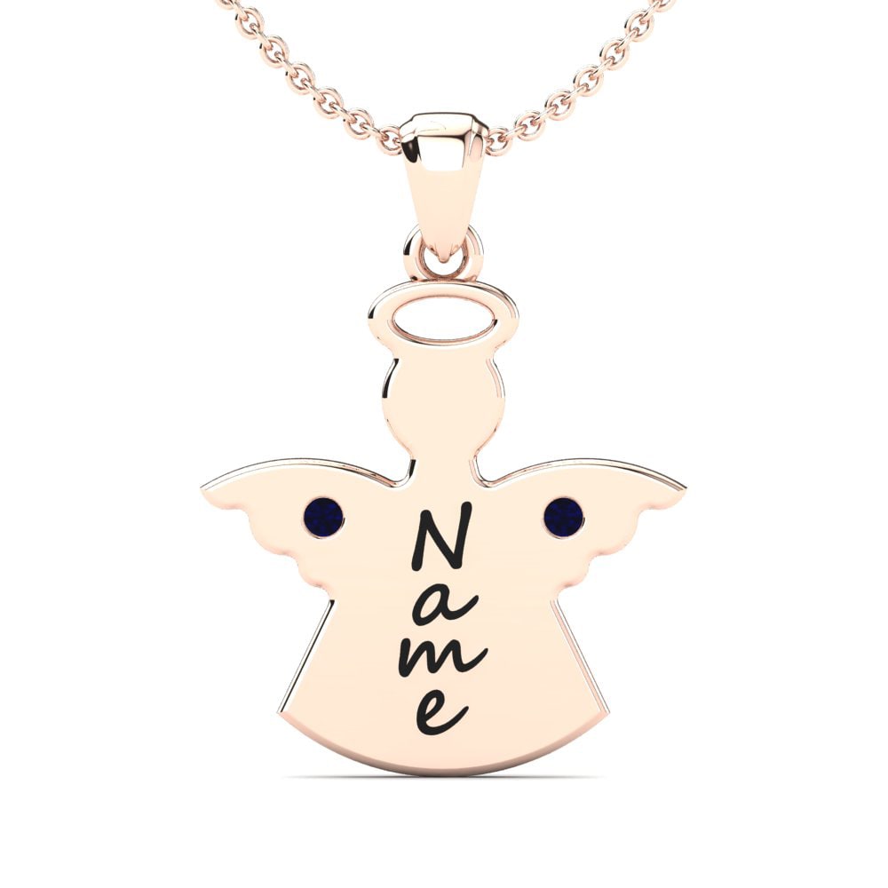 14k Rose Gold Sapphire Women's Pendant Lonnie