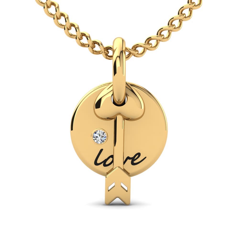 Gelbgold 585 Moissanit Damen anhänger Renata