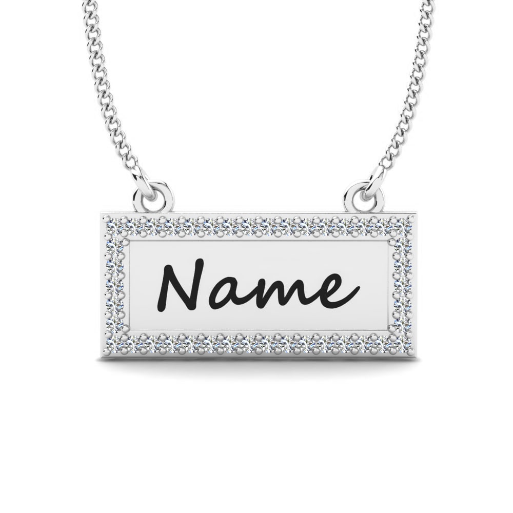 950 Palladium Moissanit Damen halskette Thymon