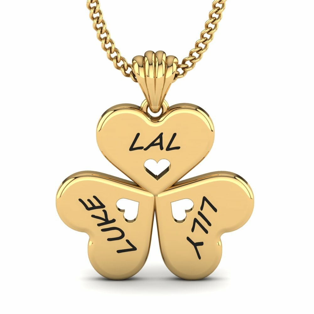 Name Initial & Name Necklaces GLAMIRA Pendant Suelita 585 Yellow Gold