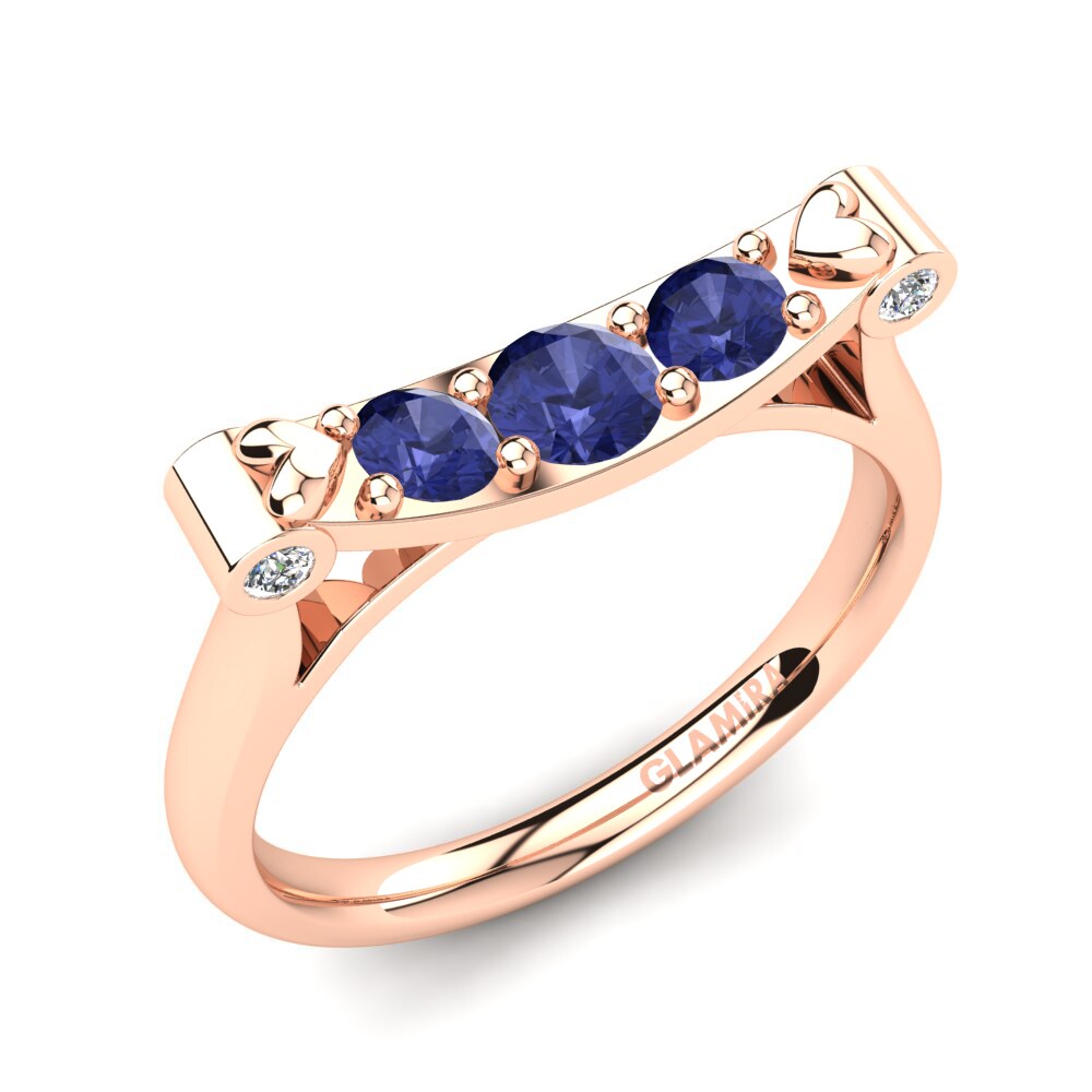 14ct Rose Gold Tanzanite Ring Olina