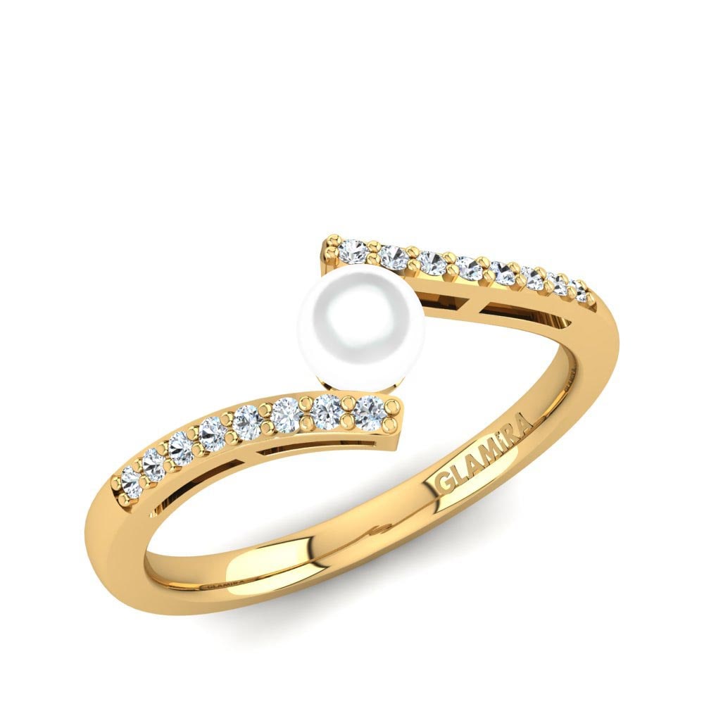 9k Yellow Gold Ring Mabel