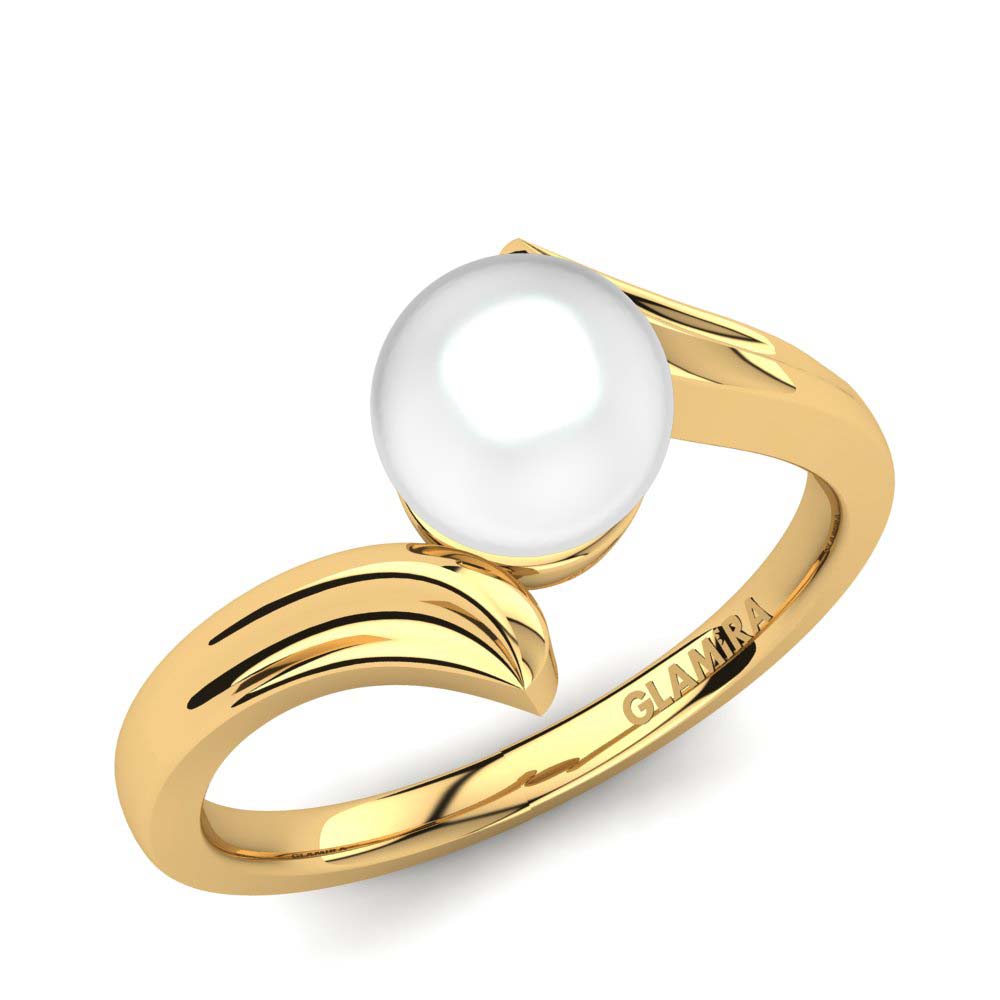 Pearl Rings Hillary 585 Yellow Gold