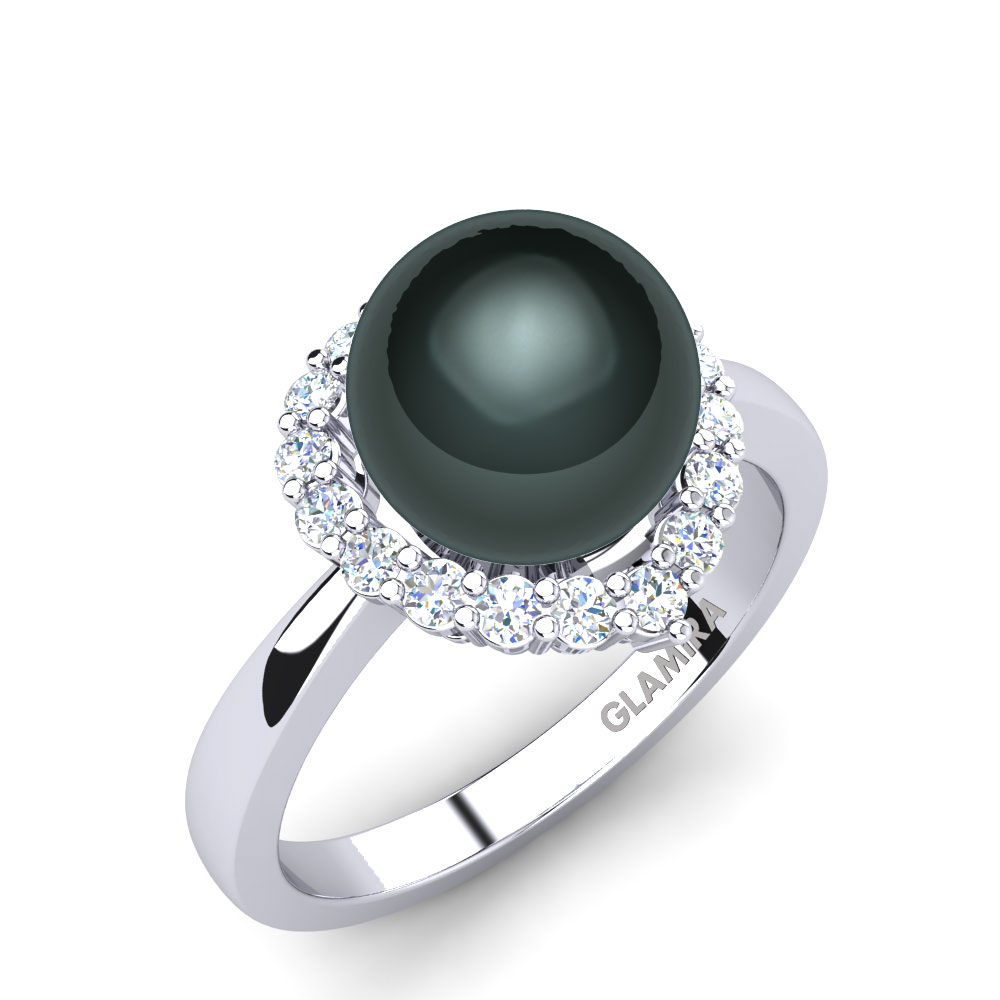 Zaffiro Bianco Anello Aleece Ø8 mm