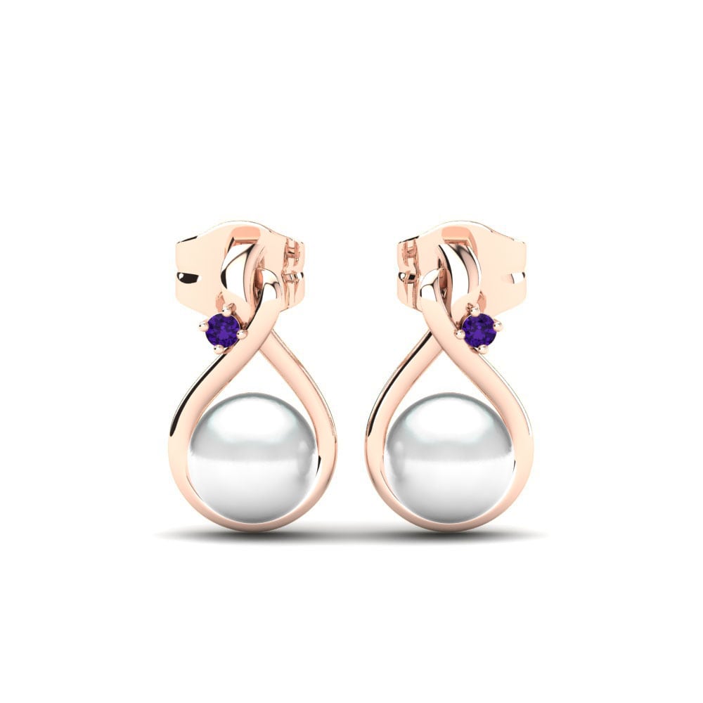 18K Rood Goud Dames Oorbellen Ginny