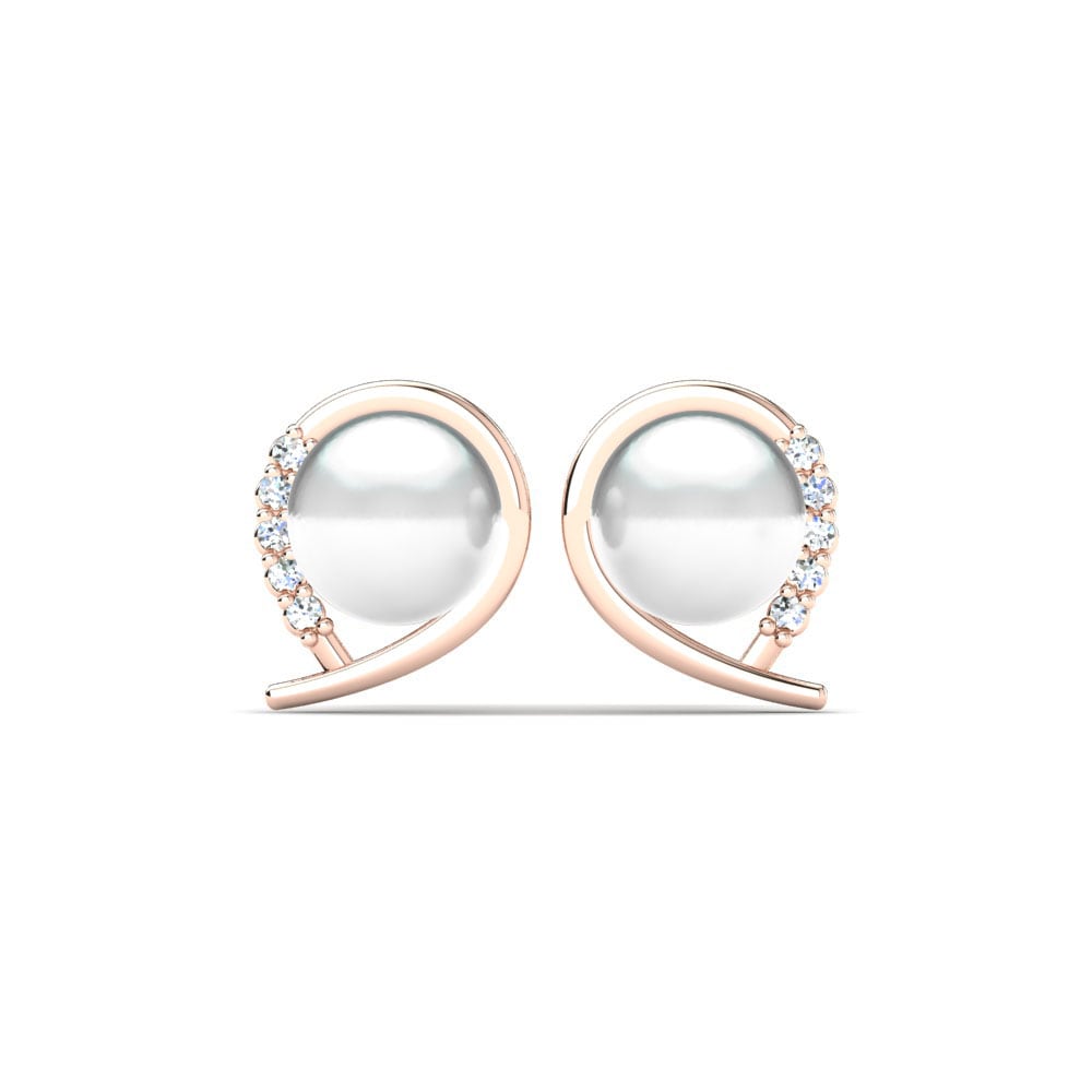 14ct Rose Gold Lab Grown Diamond Women's Earring Purisima