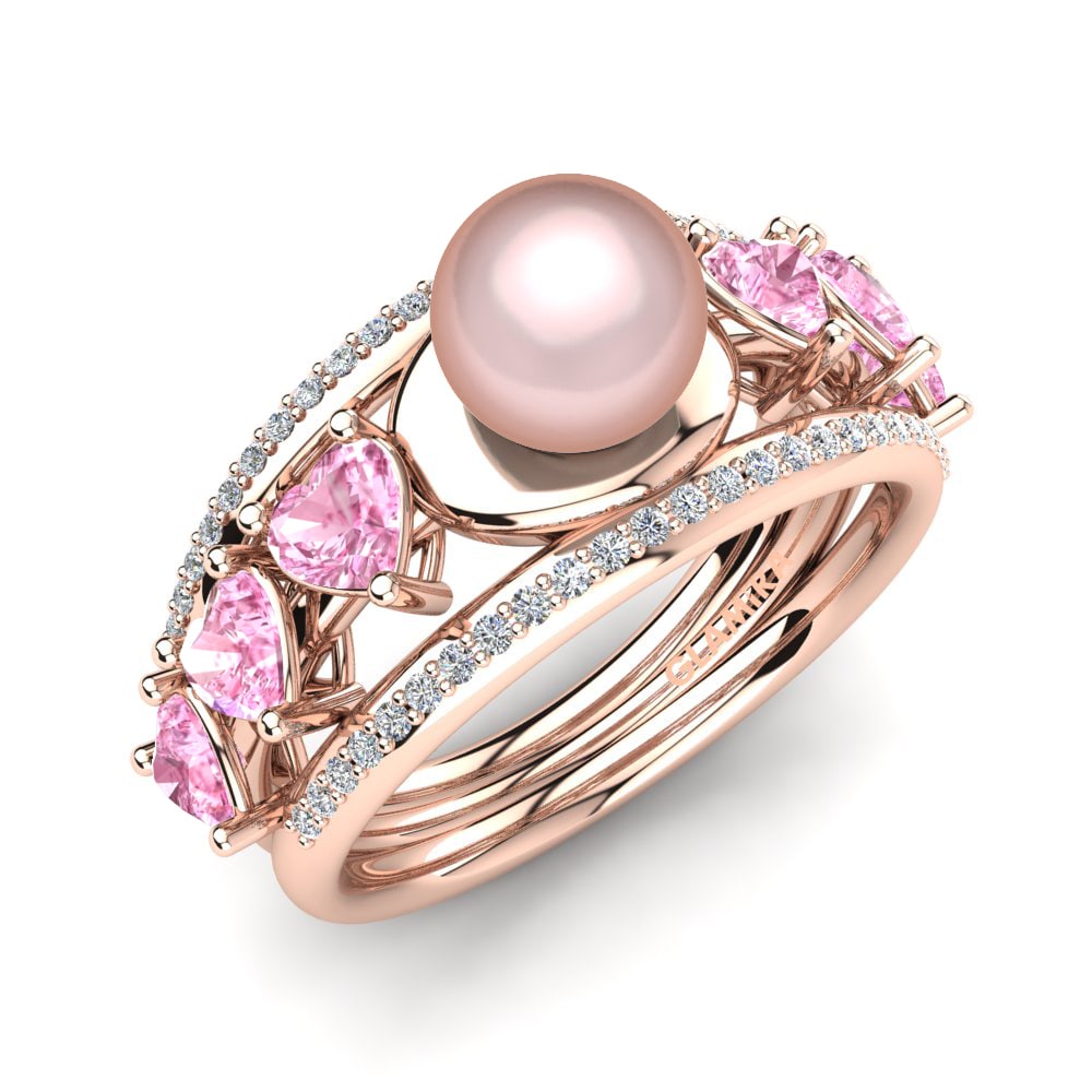 Pembe Safir Yüzük Ledaira Ø6 mm