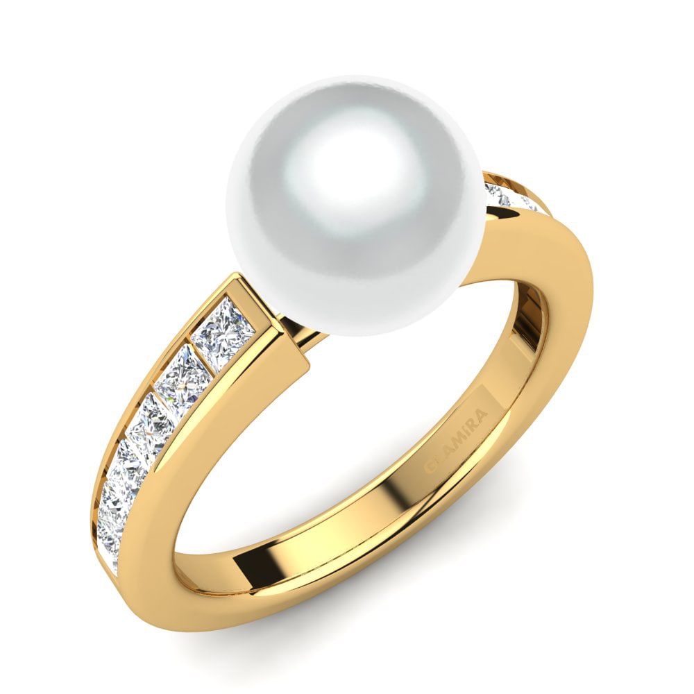 Gelbgold 585 Prinzess Ring Lorelli Ø8 mm