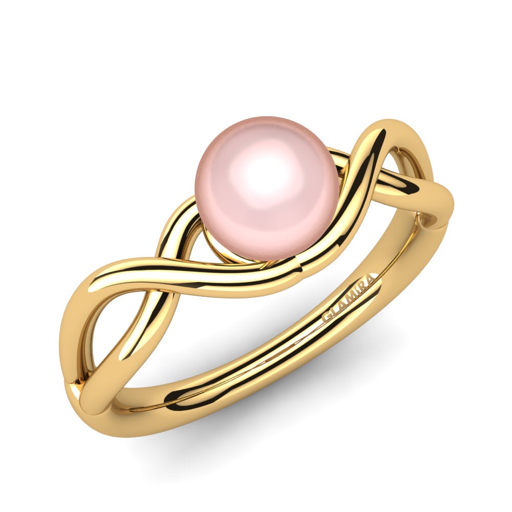 18k Oro Amarillo Anillo Lendora Ø6 mm