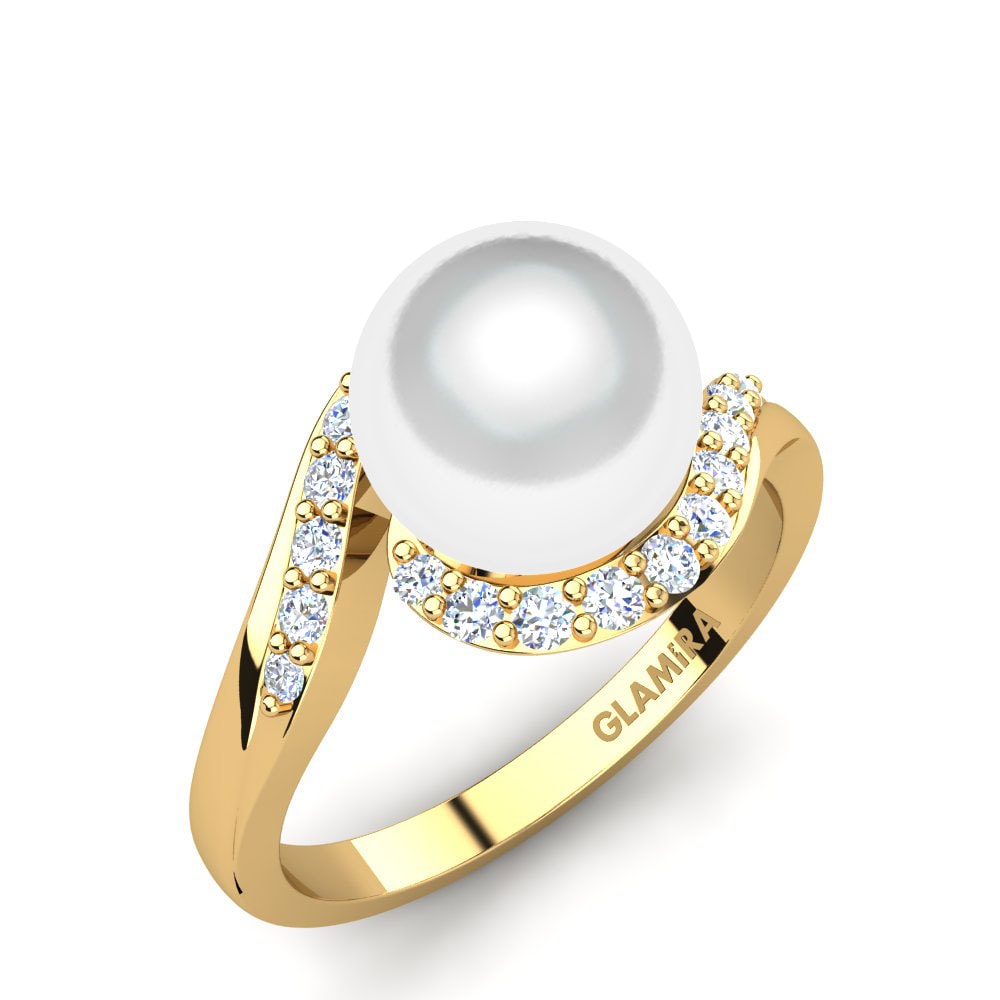 Or Jaune 18k Bague Leda Ø8 mm