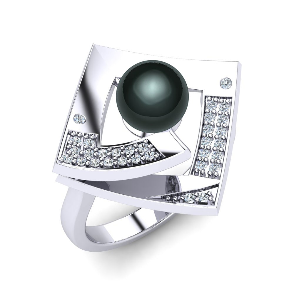 Zaffiro Bianco Anello Levenia
