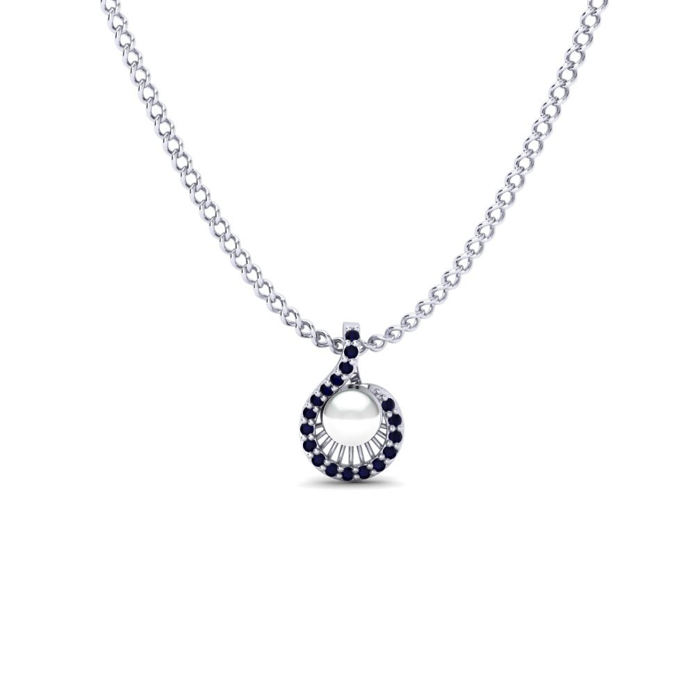 950 Platin Dunkelblauer Zirkonia Damen anhänger Ruperta Ø4 mm