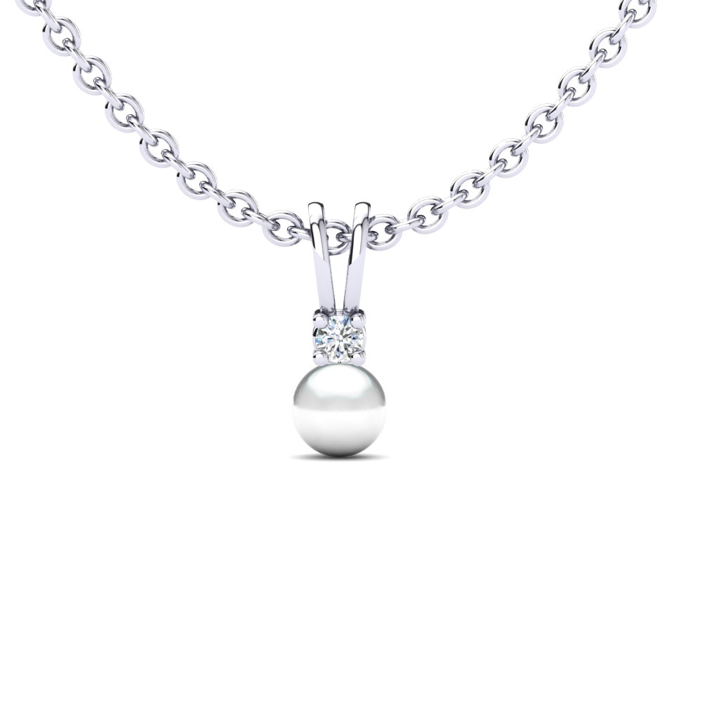 9k White Gold Women's Pendant Paiva