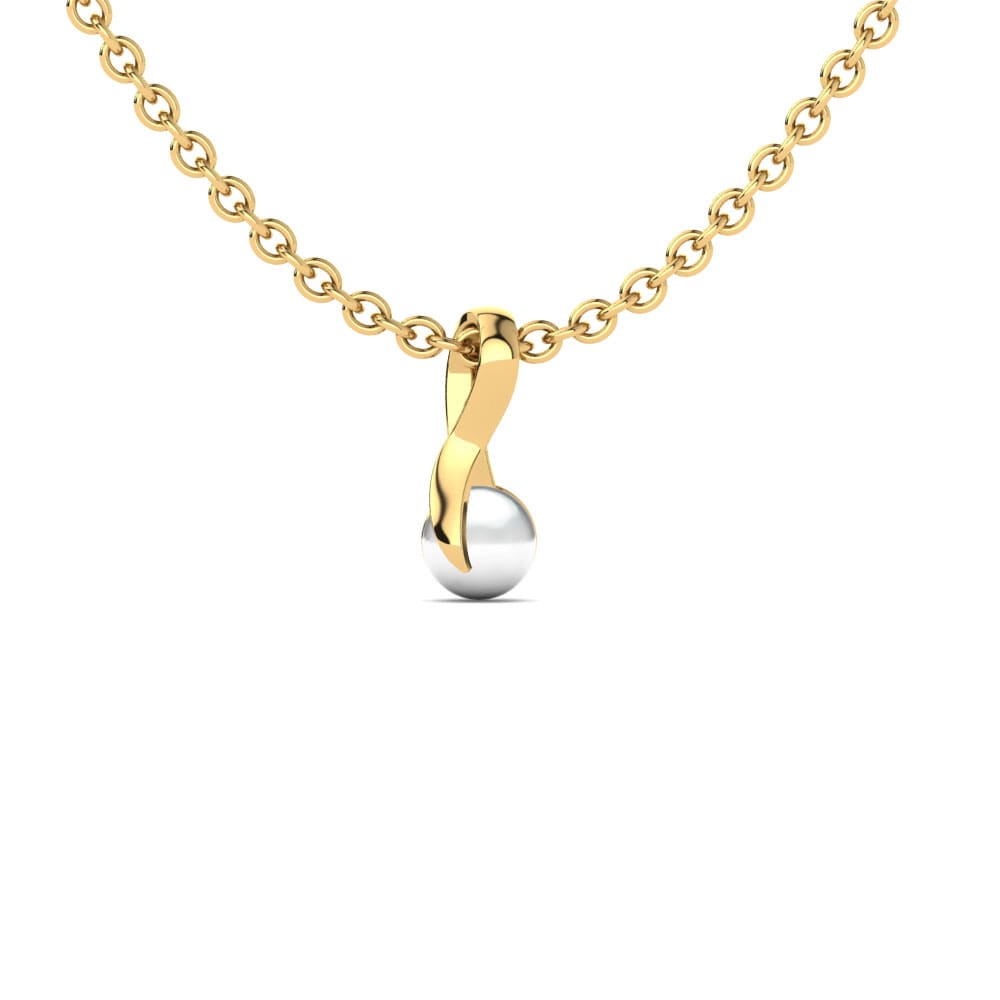 9k Yellow Gold Women's Pendant Selia Ø4 mm