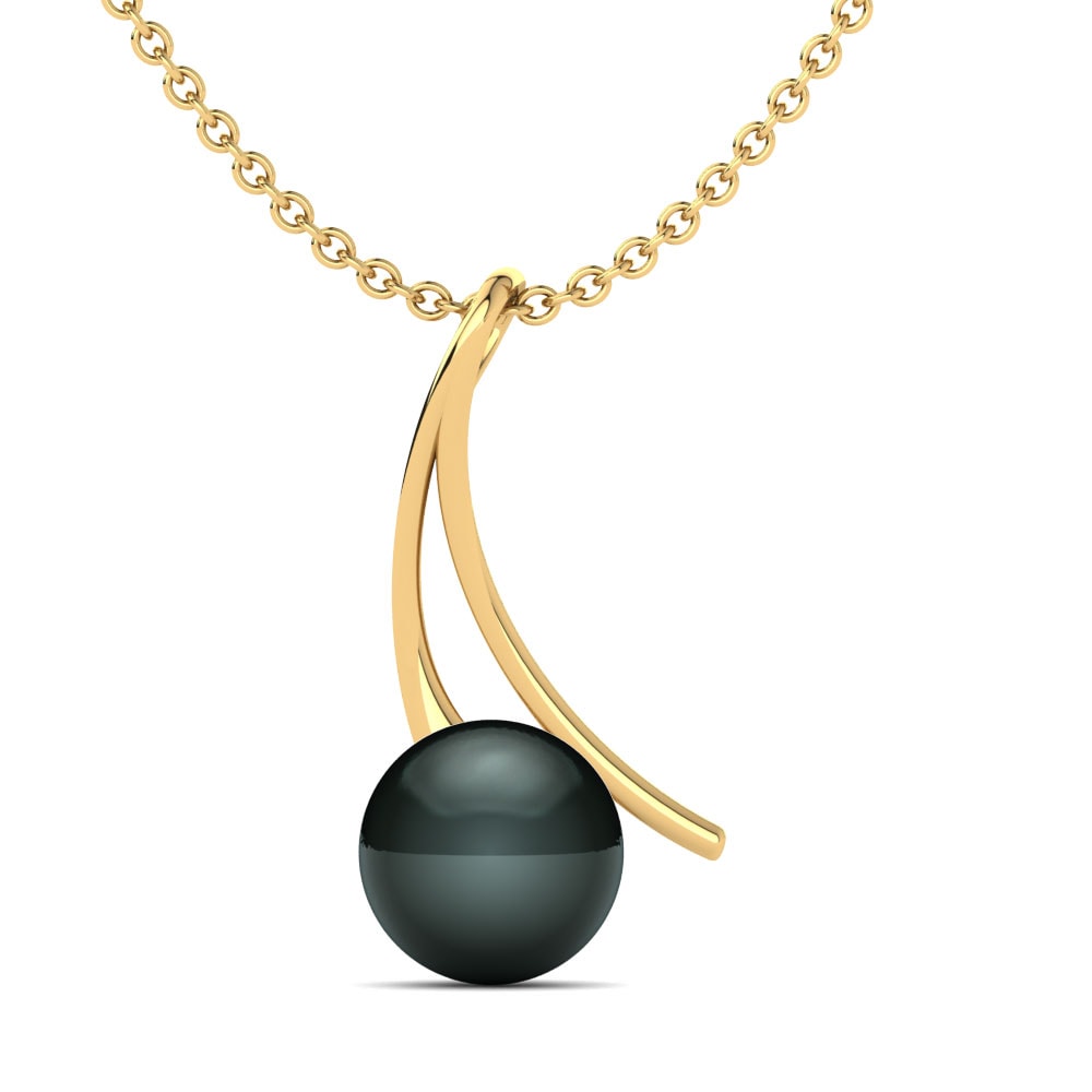 9k Yellow Gold Women's Pendant Genesis Ø10 mm