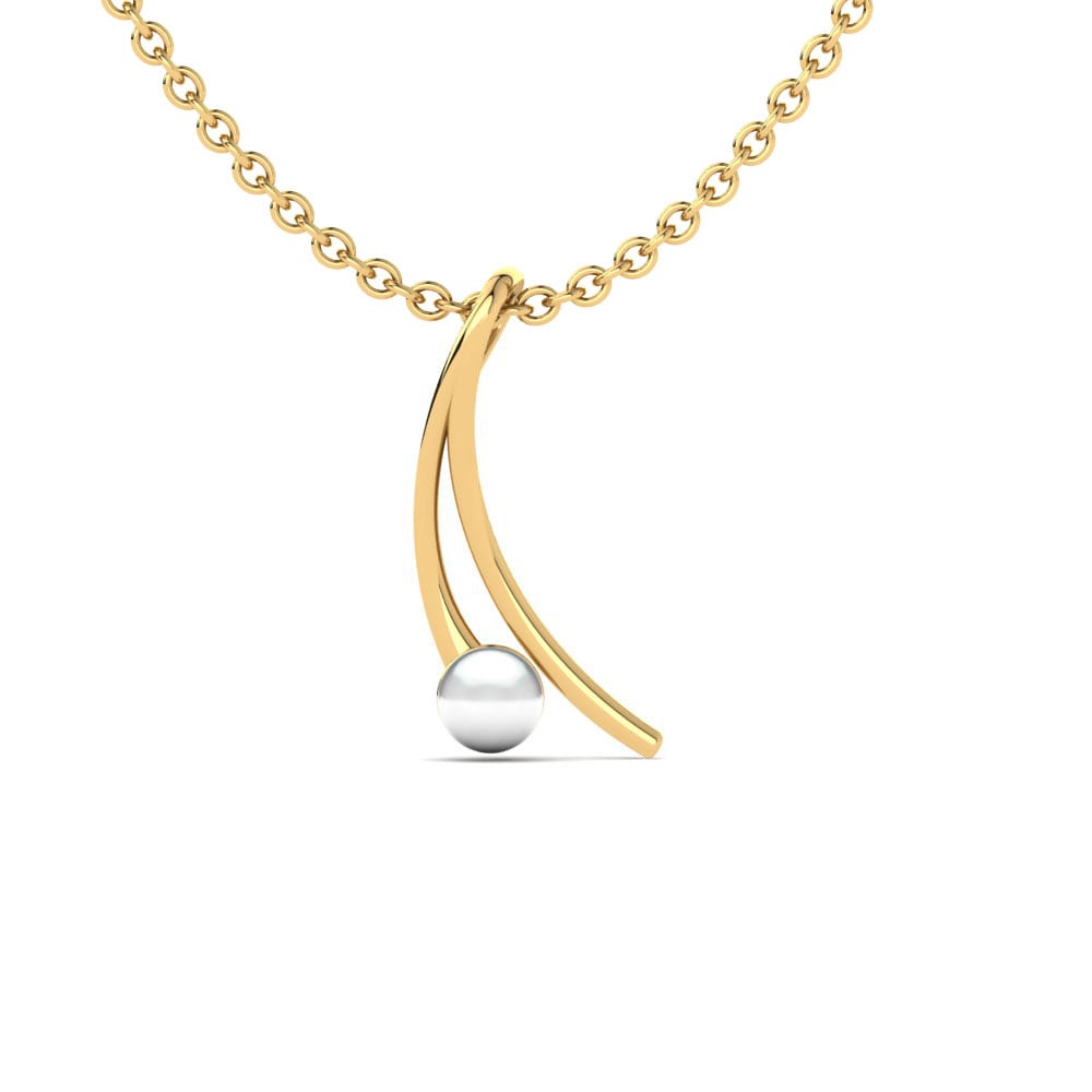 9k Yellow Gold Women's Pendant Genesis Ø4 mm