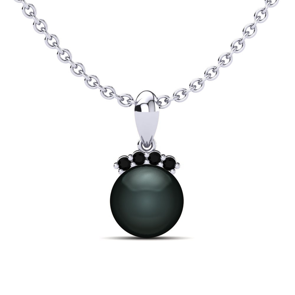 Black Sapphire Women's Pendant Chica Ø8 mm