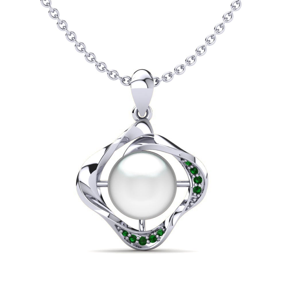 Green Zirconia Women's Pendant Delmare Ø10 mm