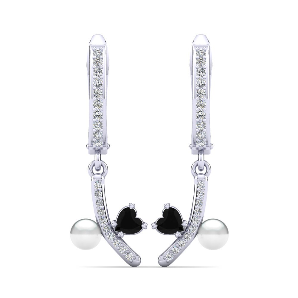 Black Onyx Women's Earring Leronda Ø4 mm