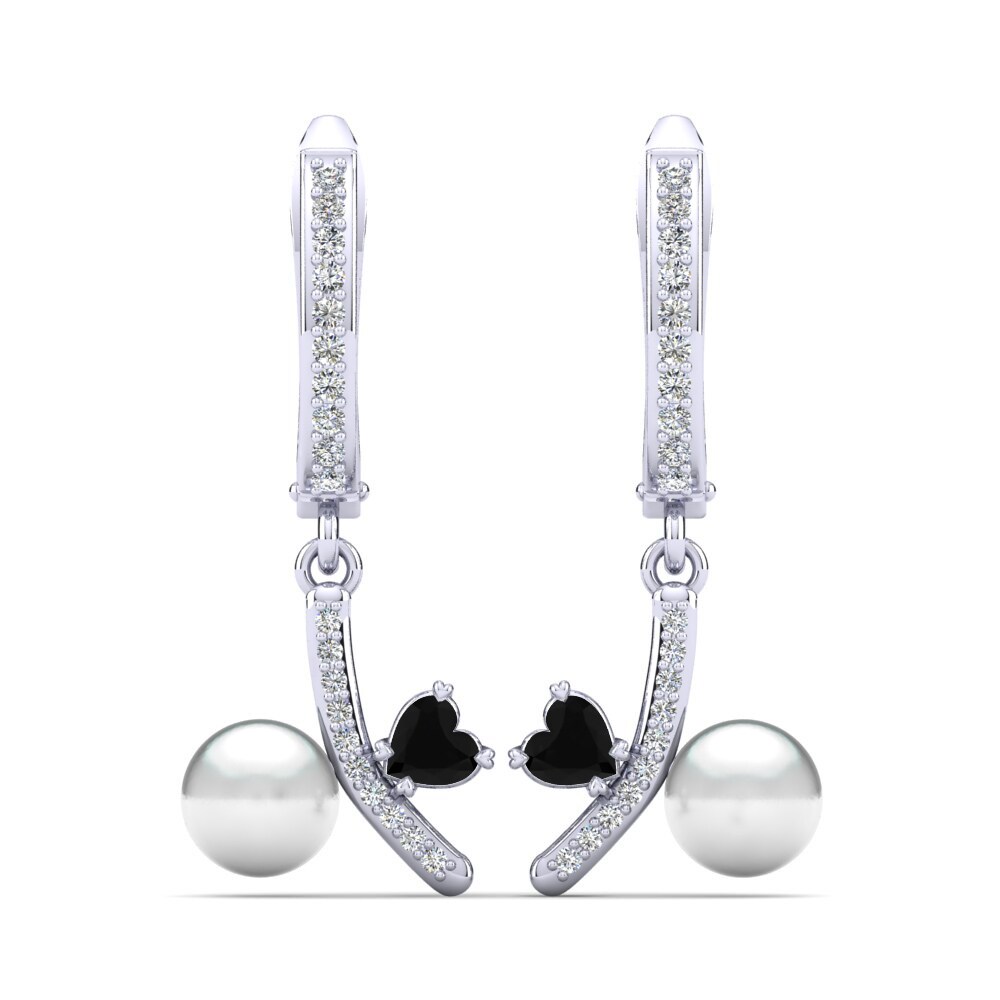 Black Onyx Women's Earring Leronda Ø6 mm