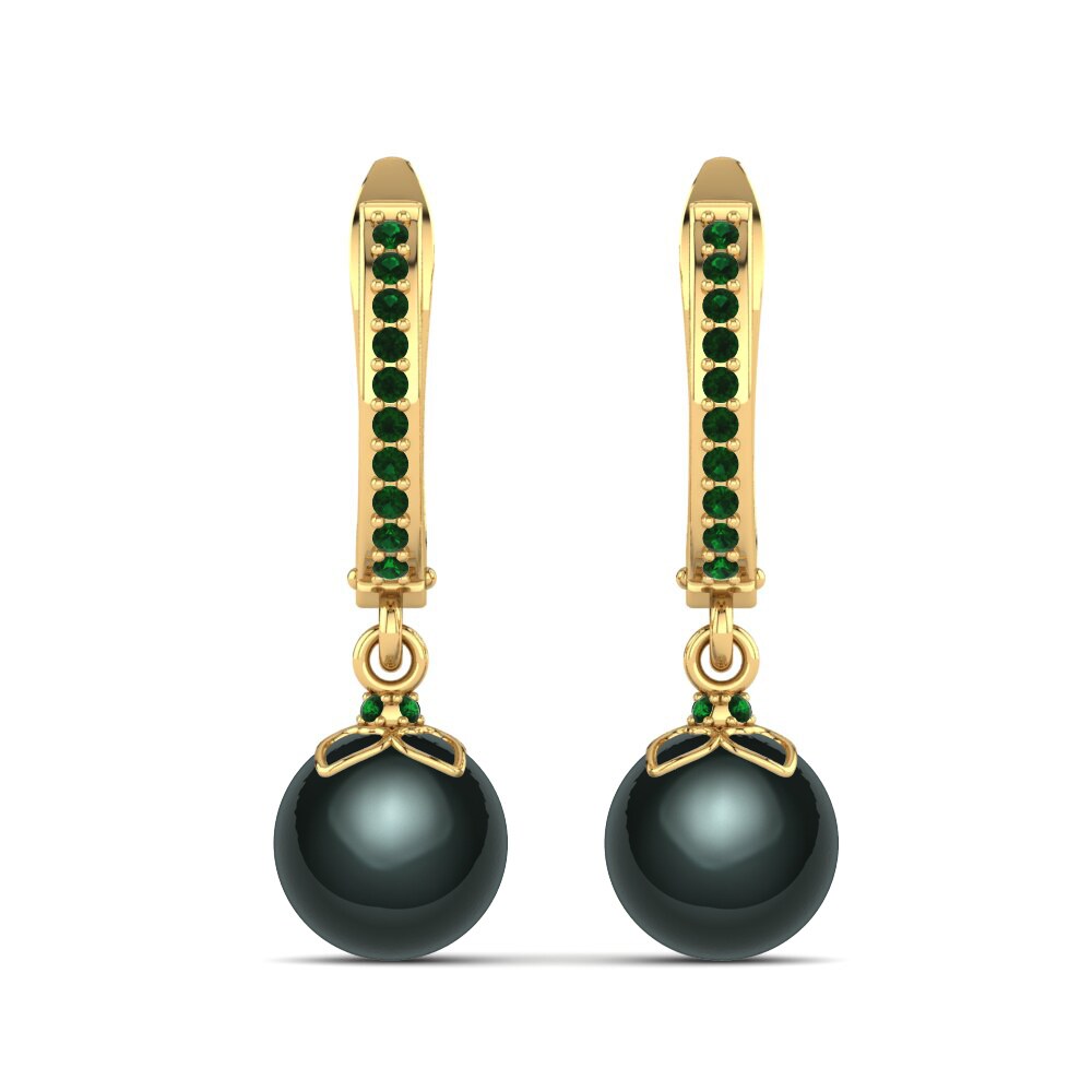 Green Zirconia Women's Earring Lanitra Ø8 mm