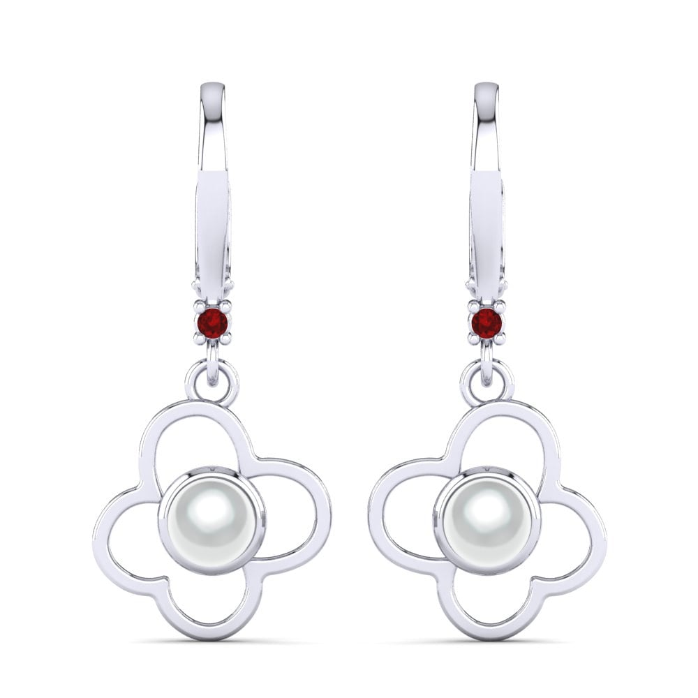 Ruby Women's Earring Lacorya Ø6 mm