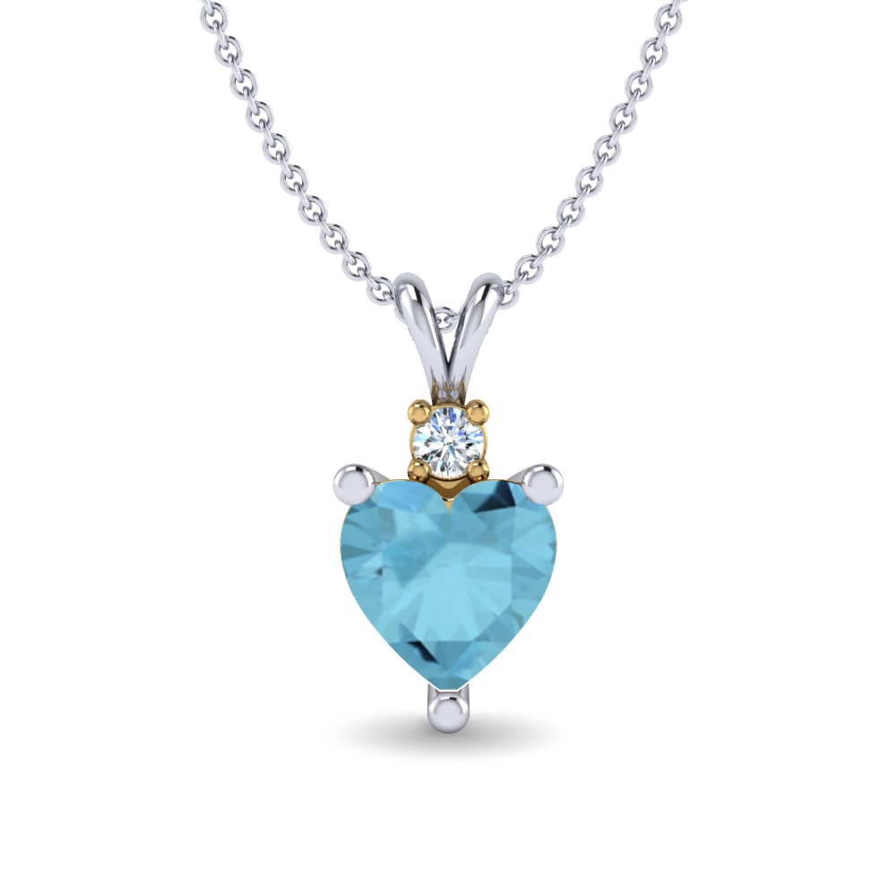 14ct White / Yellow Gold Women's Pendant Olga