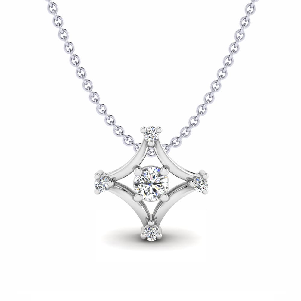 Laboratorium Gekweekte Diamant Dames Hanger Helga