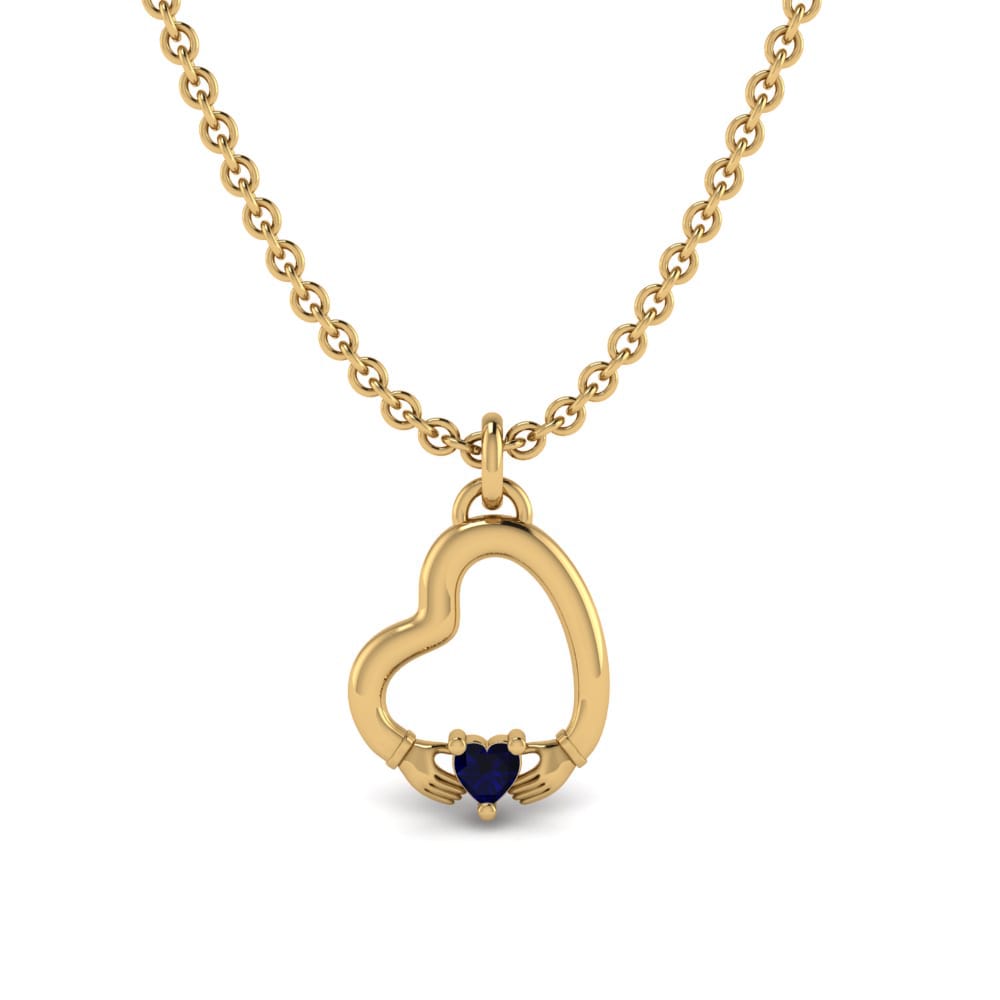 Donker Blauwe Zirkoon Dames Hanger Aika