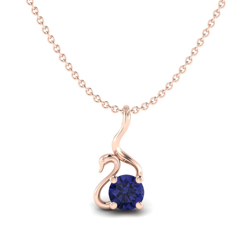 Tanzanite 18k Rose Gold Women's Pendant Arlinda