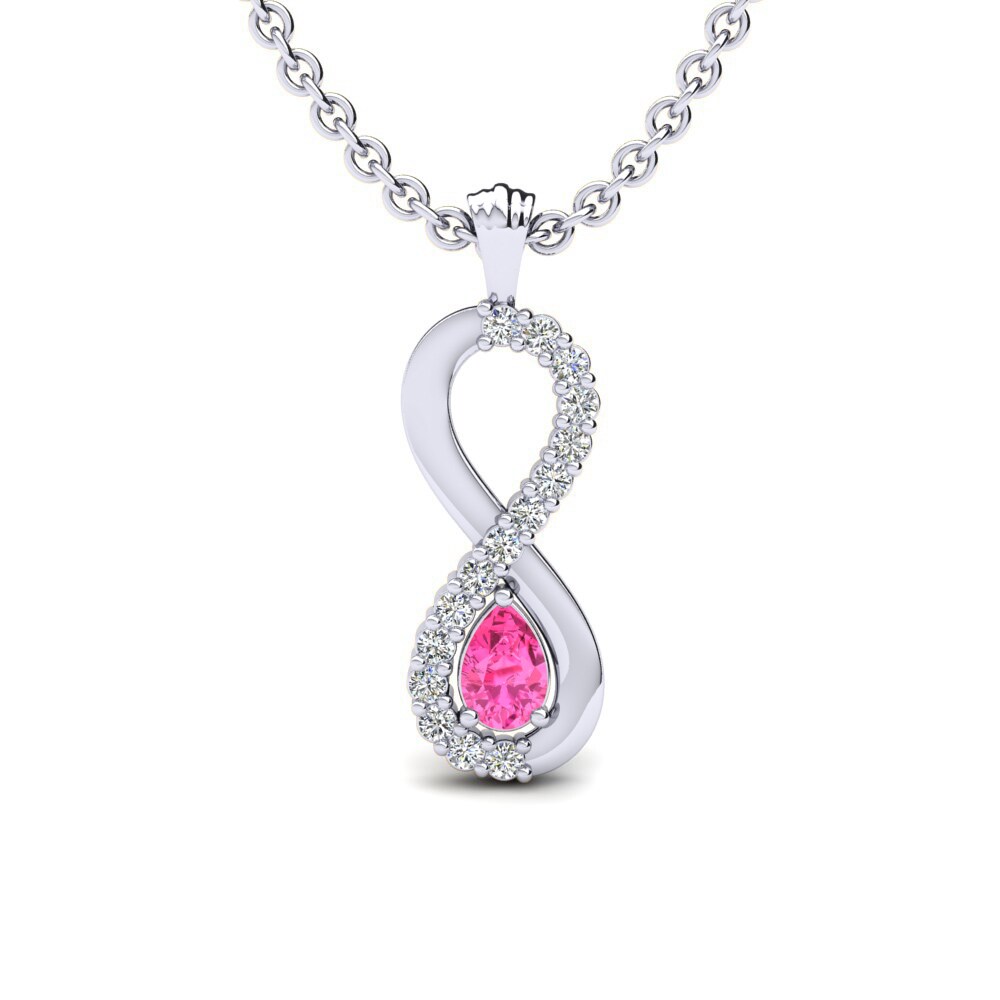 Pink Tourmaline Women's Pendant Maja