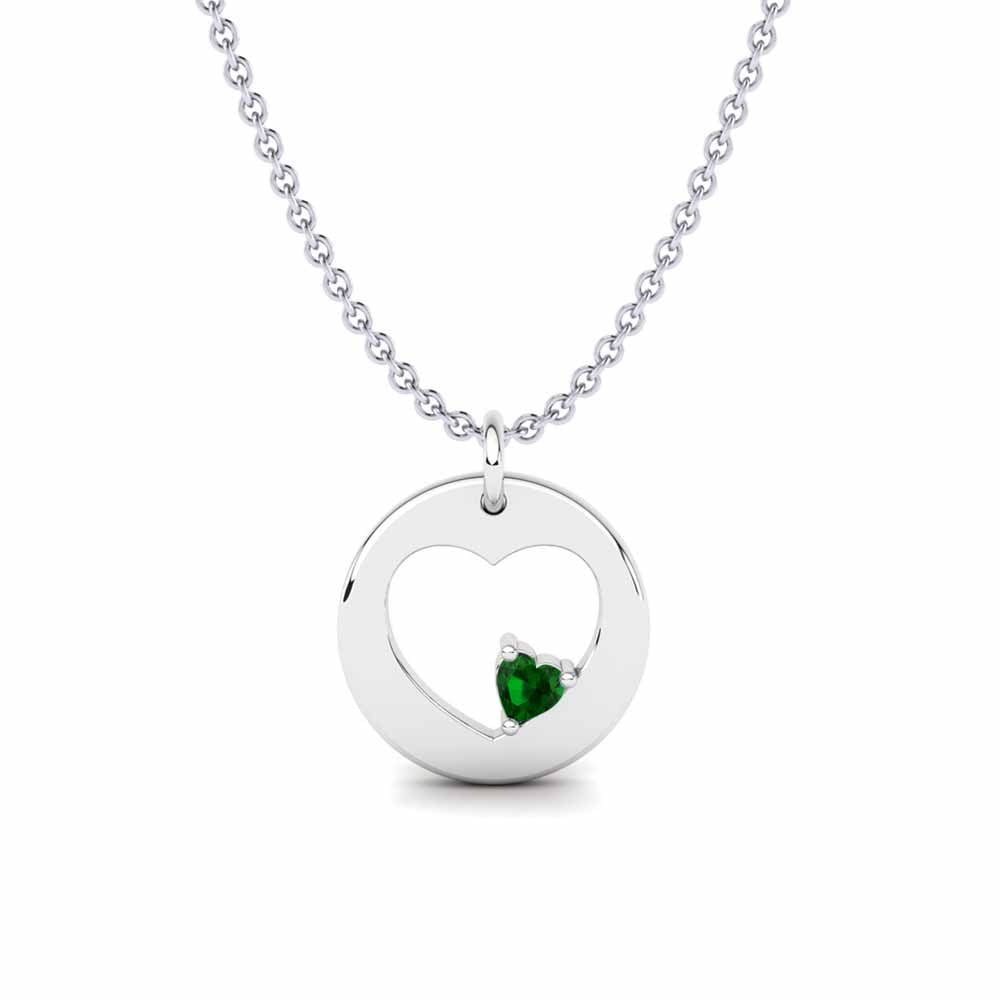 925 Silver Emerald Pendant Brianah