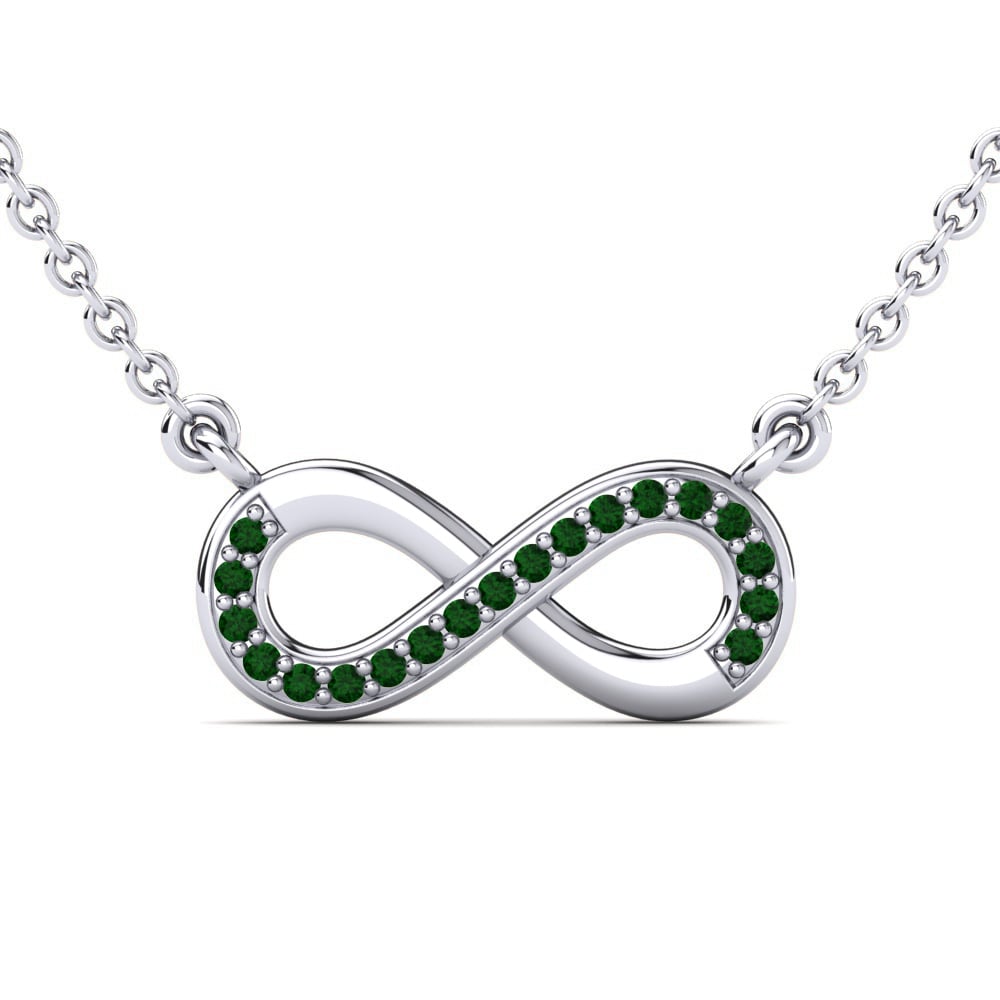 Infinity Emerald Necklaces