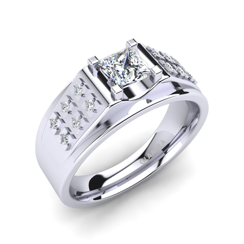 Anillo con diamantes para hombre best sale