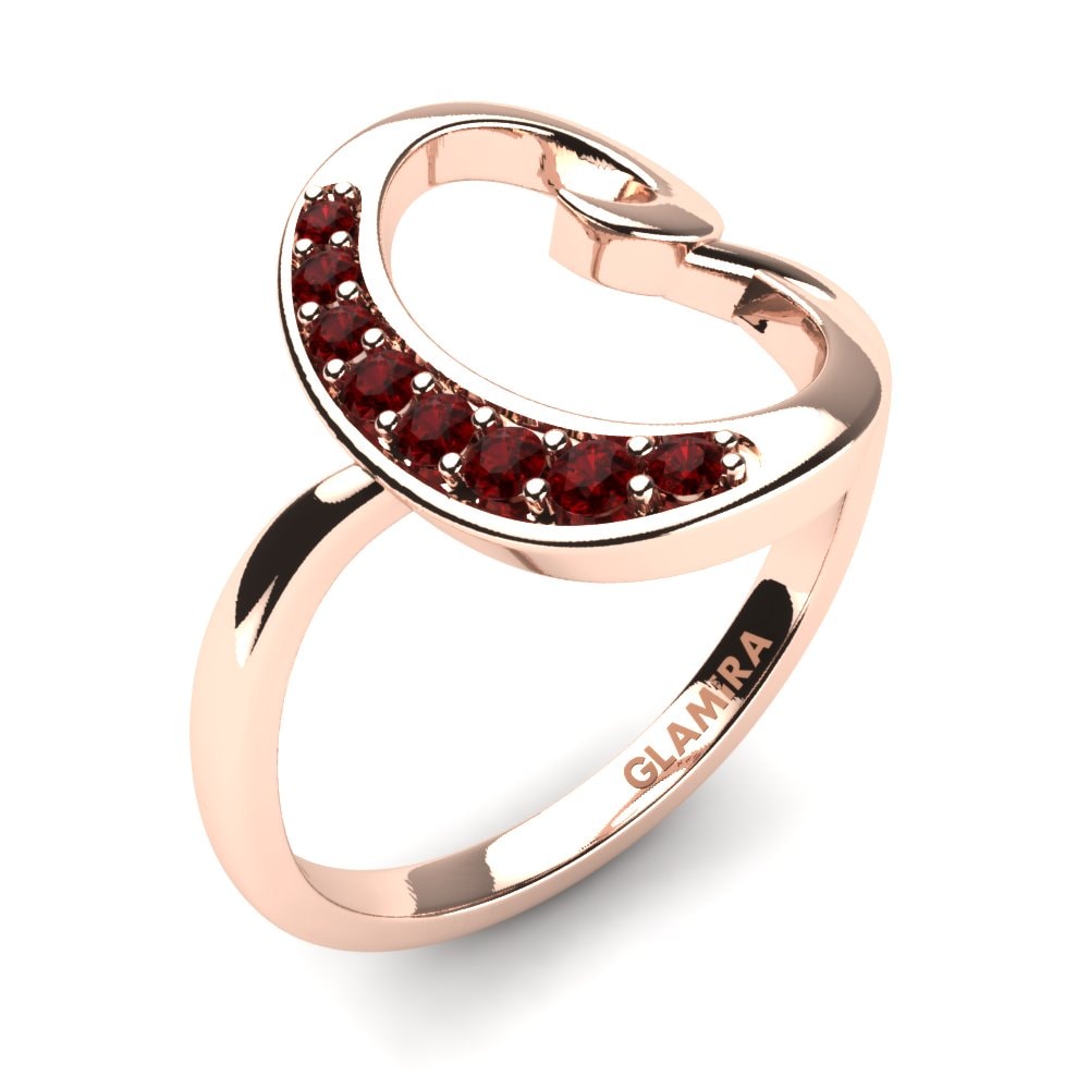 14ct Rose Gold Round Ring C