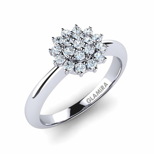 Ring Amberly 585 White Gold & Diamond