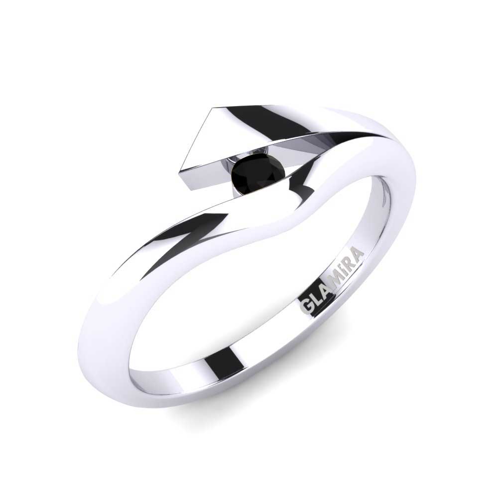 Zwarte Onyx Verlovingsring Evie