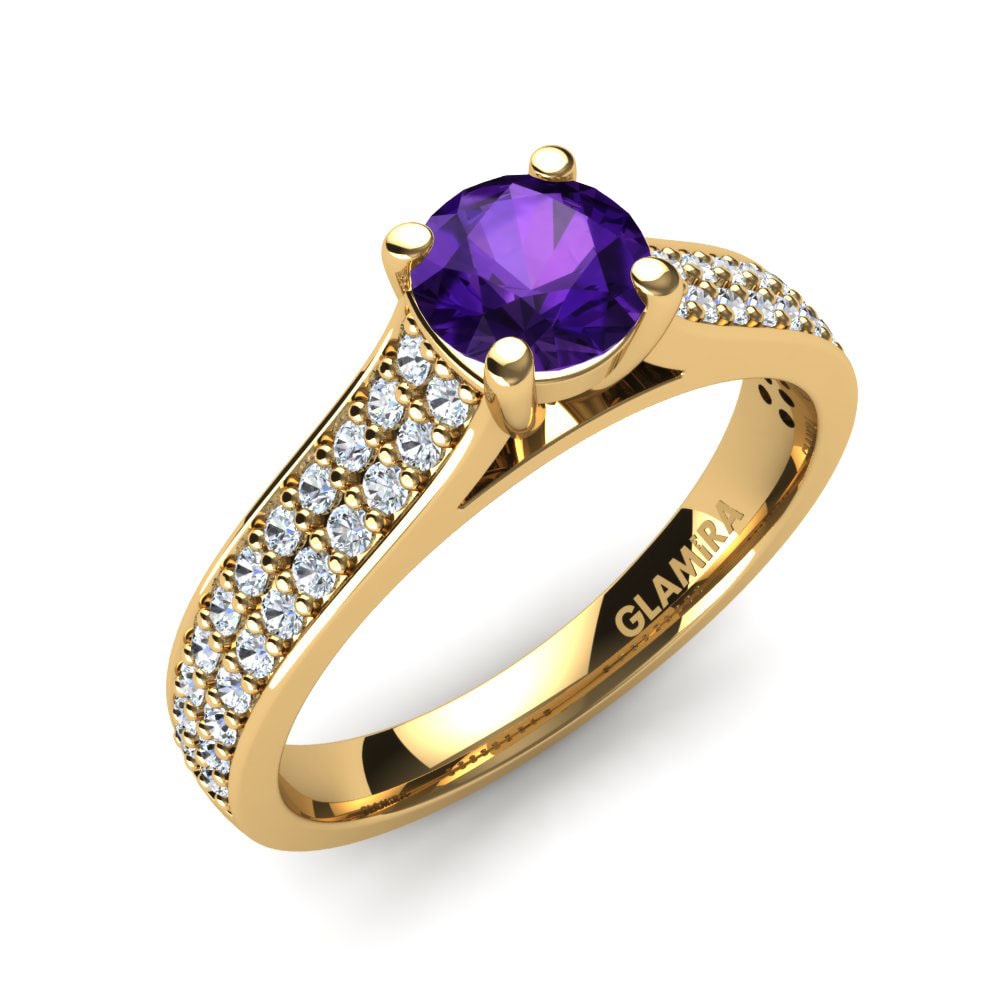 Amatista Anillo de compromiso Arella 0.5 crt