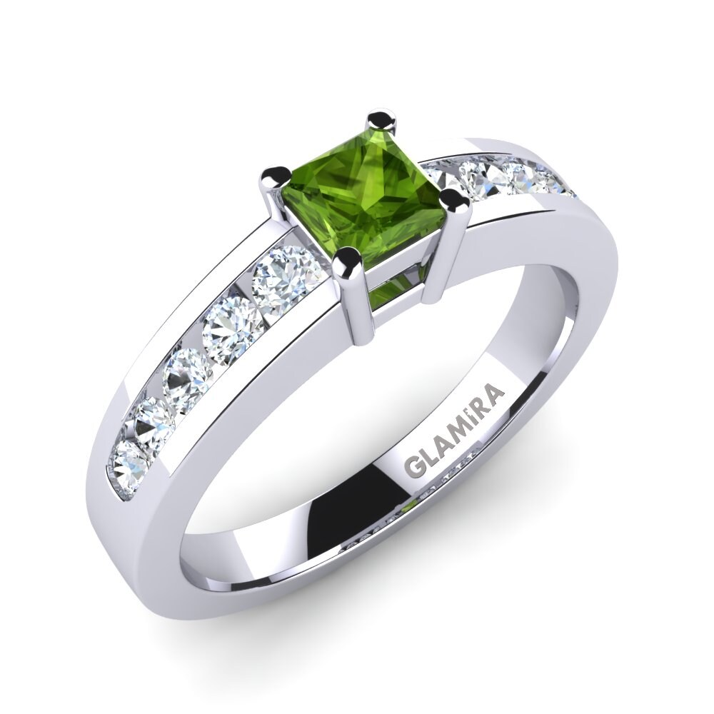 Peridot Engagement Ring Kate 0.4 crt
