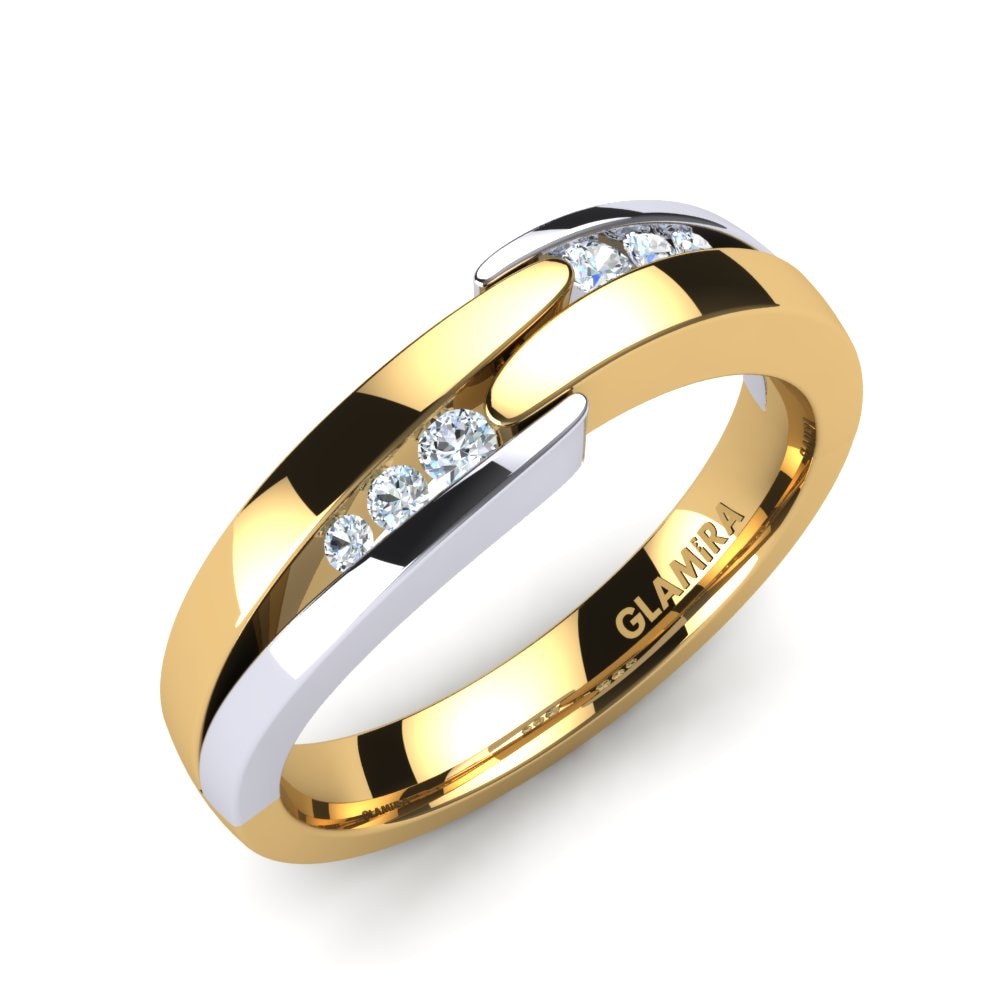 9k Yellow & White Gold Engagement Ring Marissa