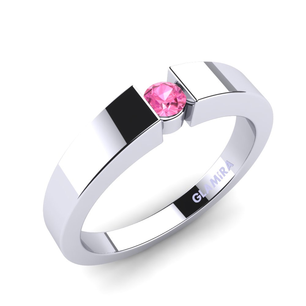 Roze Toermalijn Verlovingsring Nature 0.1 crt