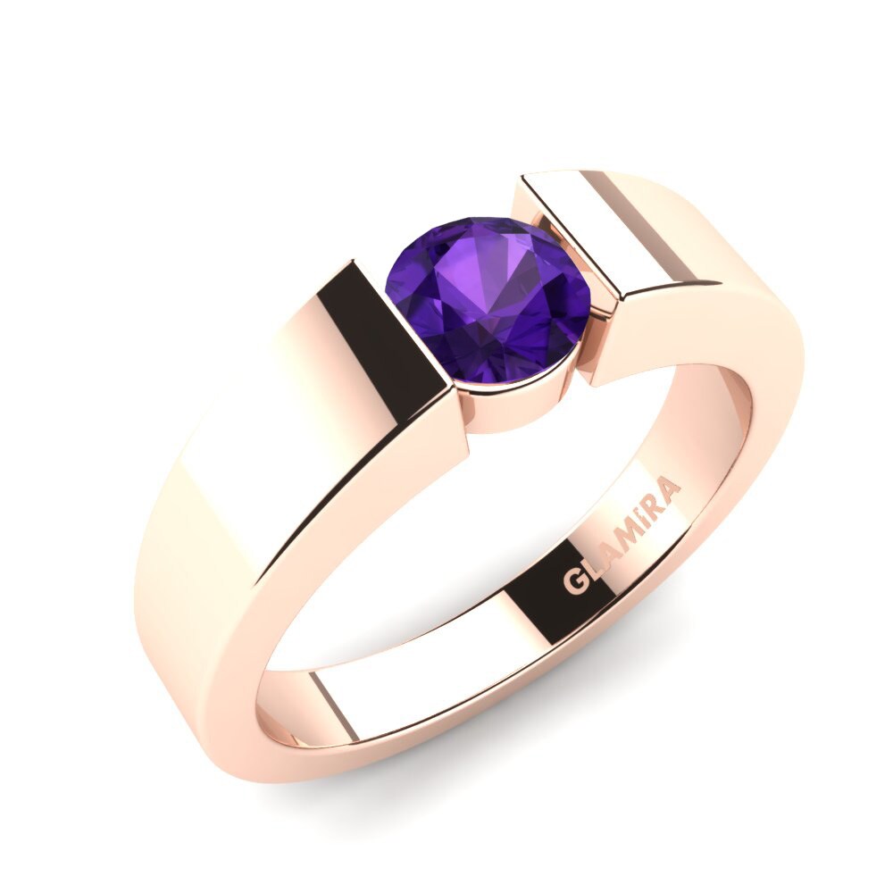 18K Rood Goud Verlovingsring Nature 0.5 crt